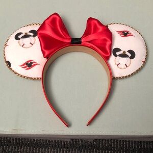 Handmade Minnie Mouse Cruise Ears Headband